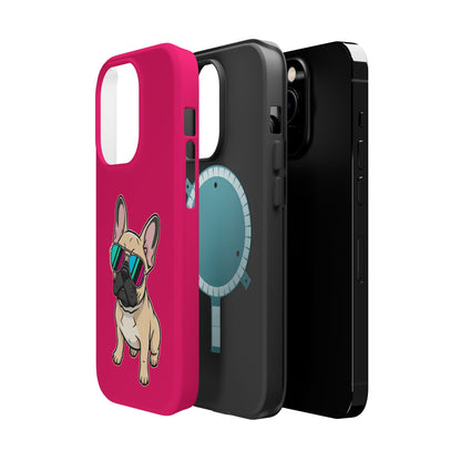 French Bulldog with Sunglasses - Magnetic Phone Case