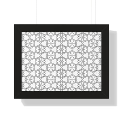 Elegant Geometric Framed Poster, Modern Wall Art, Home Decor, Gift Idea, Minimalist Design, Living Room Decoration