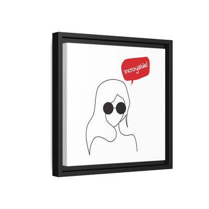 Incroyable Chic Girl - Framed Canvas