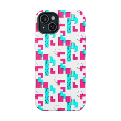 Retro Geometric Vibes - Magnetic Phone Case