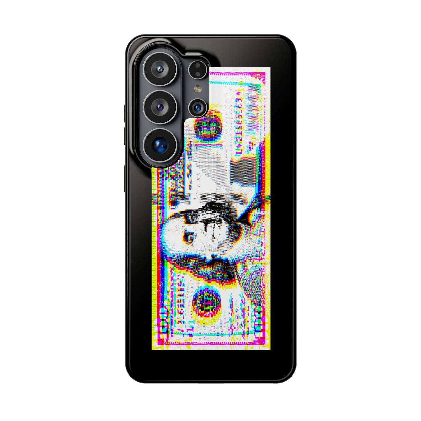 100 Dollars Bill - Neon Color Explosion - Magnetic Phone Case