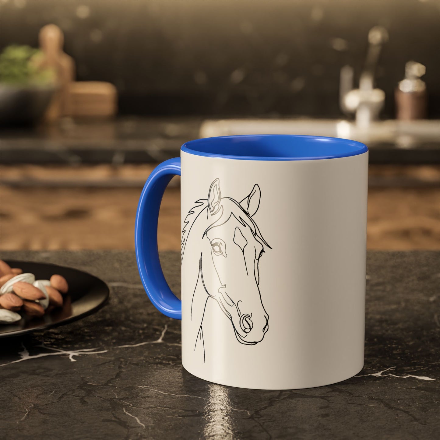 Horse Portrait Sketch - Colorful Mug