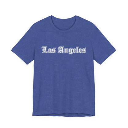 Los Angeles Unisex Jersey Tee, Casual Wear, Gift for Travelers, Summer Style, Comfortable Fit, Los Angeles Apparel