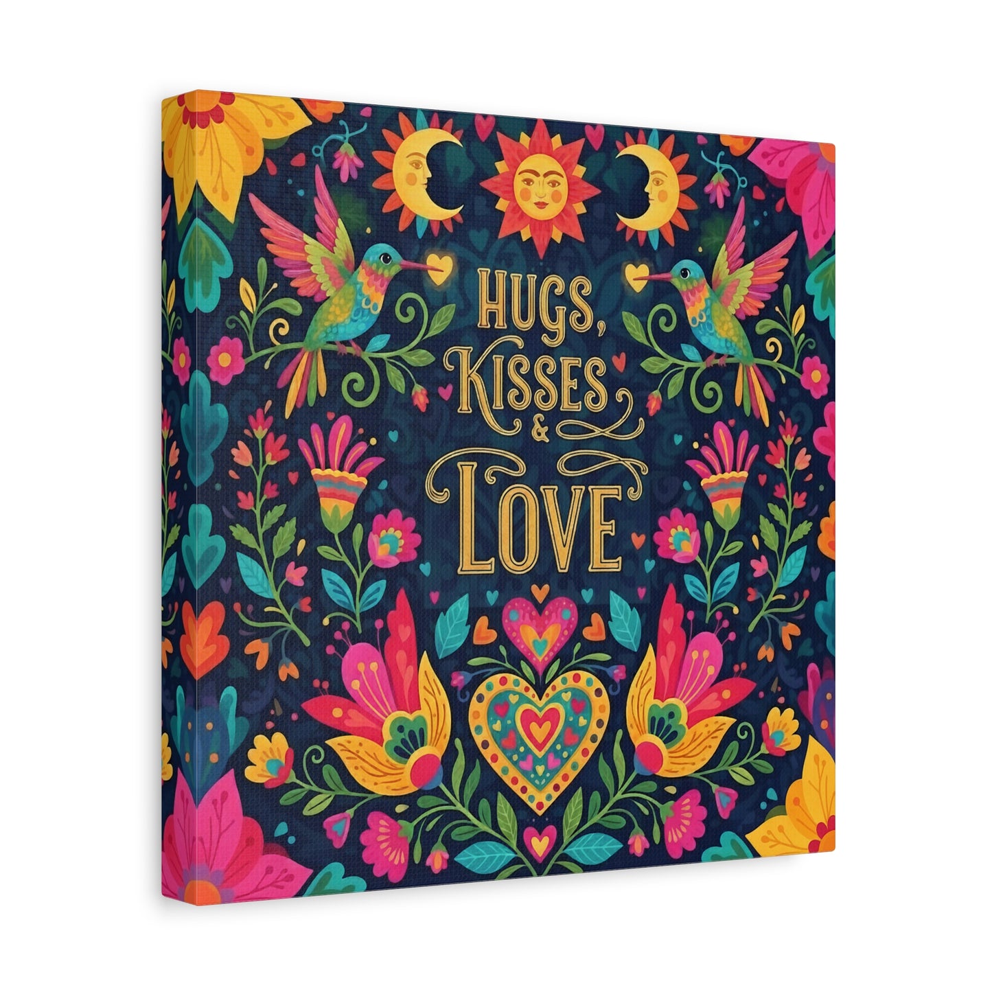 Hugs, Kisses & Love - Canvas