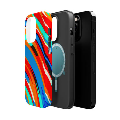 Abstract Rainbow Swirl Arc - Magnetic Phone Case