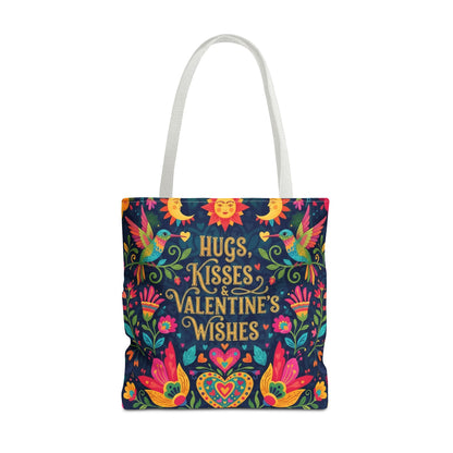 Hugs, Kisses & Valentine's Wishes - Tote Bag