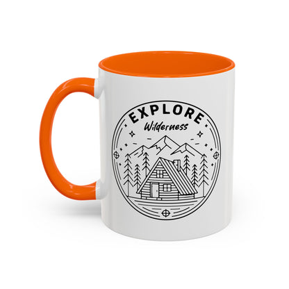 Explore Wilderness - Color Accent Mug
