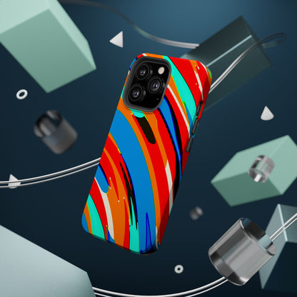 Abstract Rainbow Swirl Arc - Magnetic Phone Case