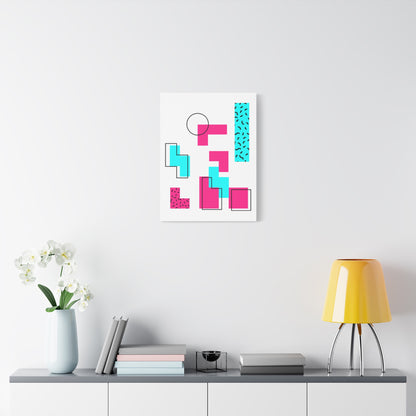 Retro Geometric Vibes - Canvas