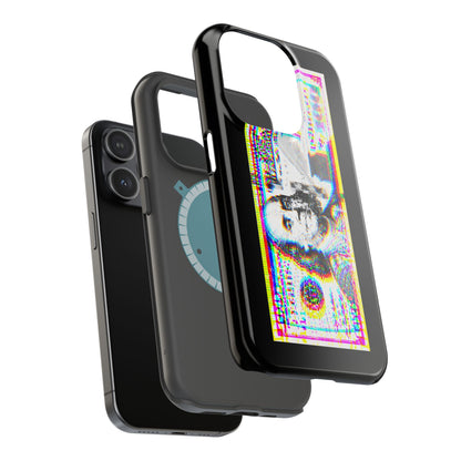 100 Dollars Bill - Neon Color Explosion - Magnetic Phone Case