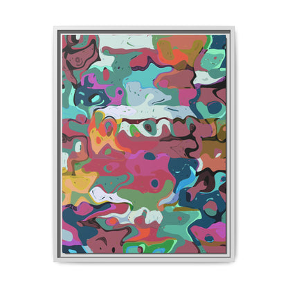 Colorful Abstract Marble - Framed Canvas