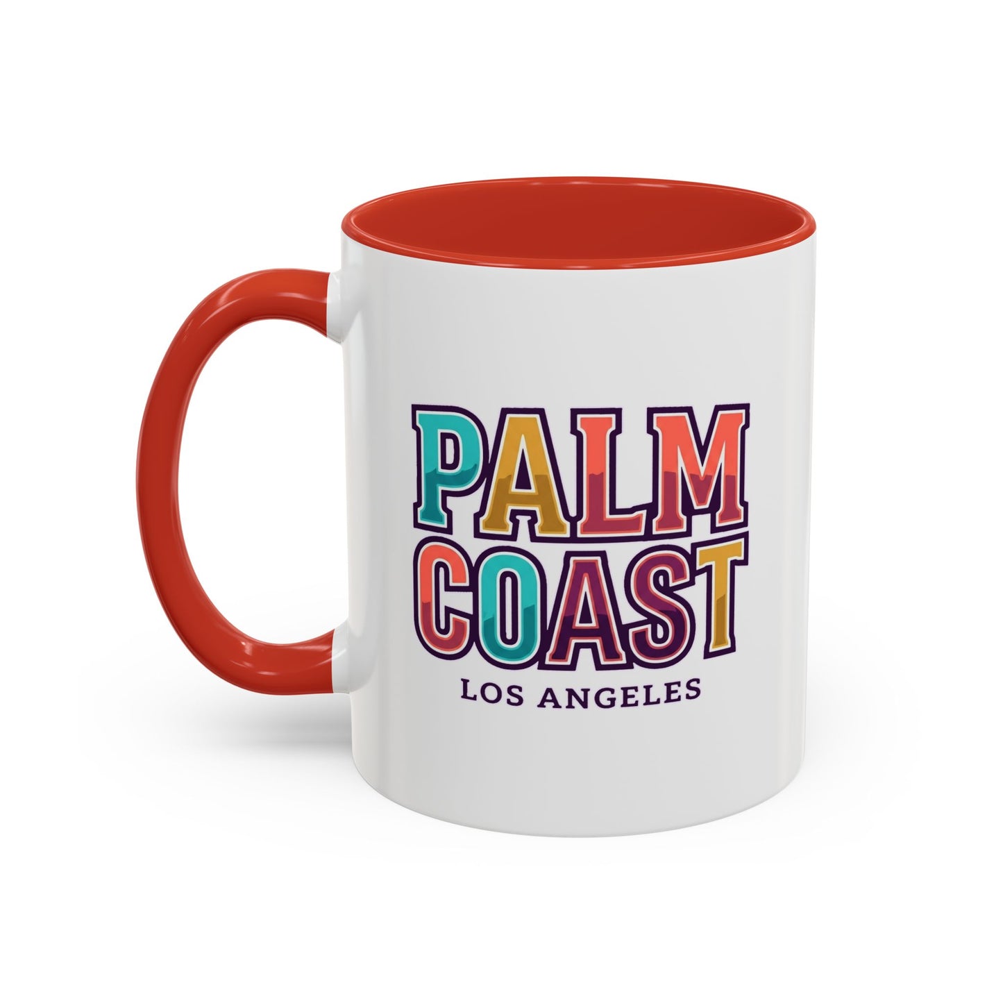 Palm Coast - Los Angeles - Color Accent Mug