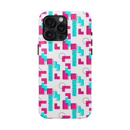 Retro Geometric Vibes - Phone Case