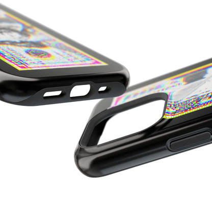 100 Dollars Bill - Neon Color Explosion - Magnetic Phone Case