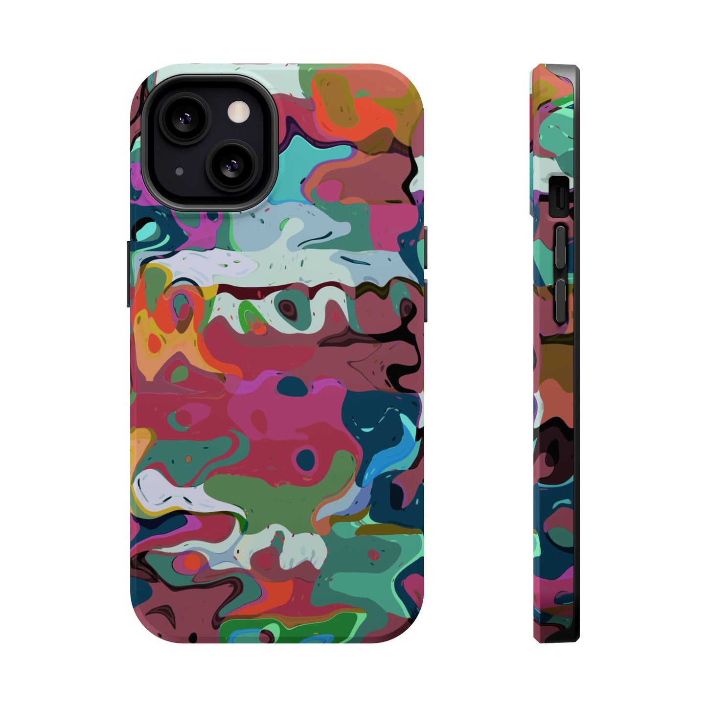 Colorful Abstract Marble - Magnetic Phone Case