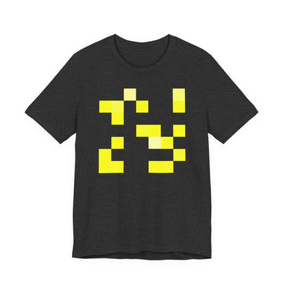 Yellow Pixel Grid - T‑Shirt