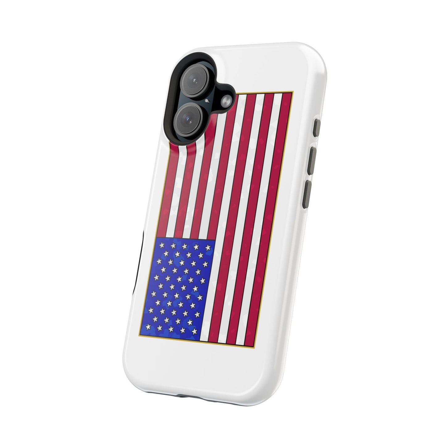 New Glory American Flag (Gold Edge Edition) - Magnetic Phone Case