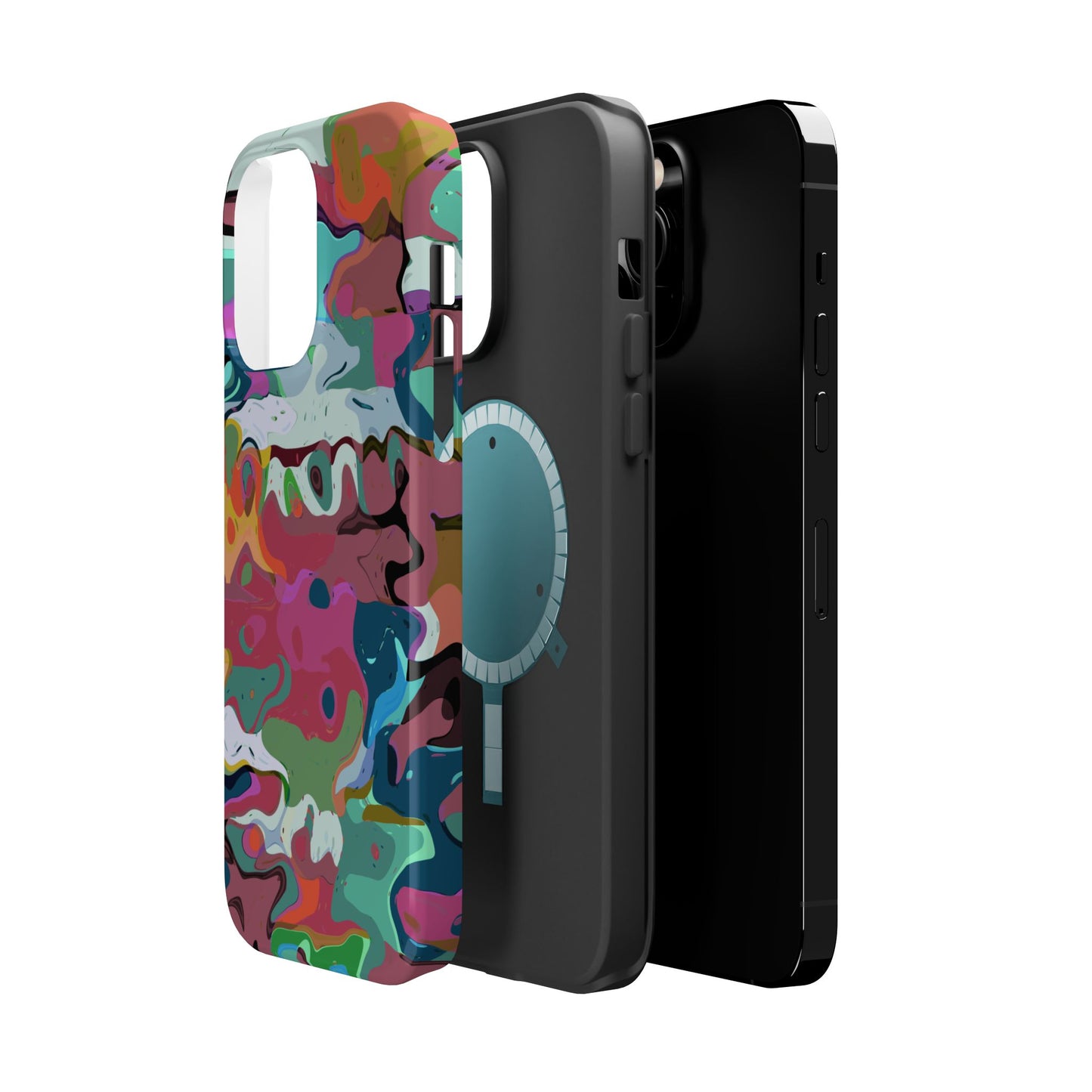 Colorful Abstract Marble - Magnetic Phone Case