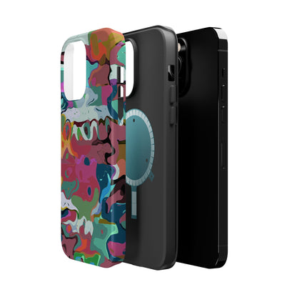 Colorful Abstract Marble - Magnetic Phone Case