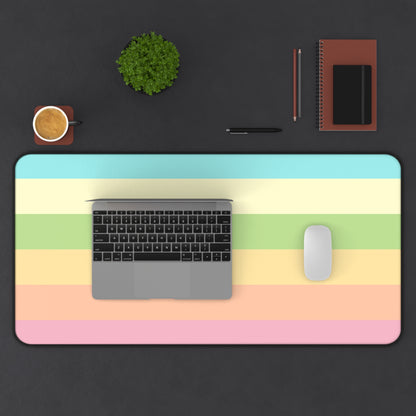 Pastel Stripes - Desk Mat