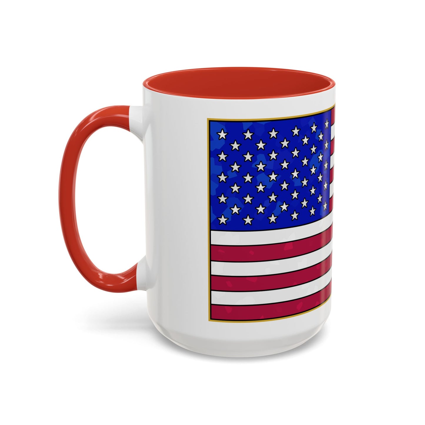 New Glory American Flag (Gold Edge Edition) - Color Accent Mug