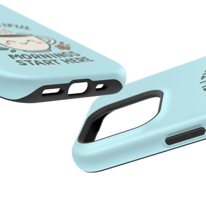 Brew-tiful Mornings Start Here - Magnetic Phone Case