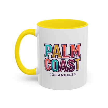 Palm Coast - Los Angeles - Color Accent Mug