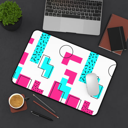 Retro Geometric Vibes - Desk Mat