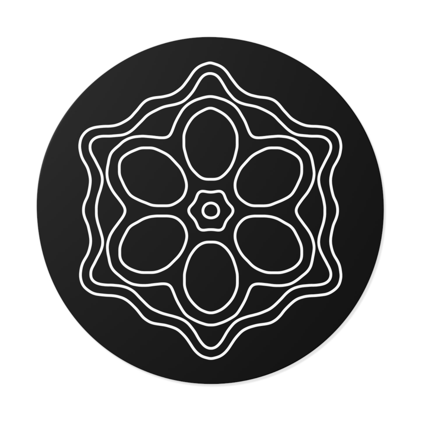 Elegant Floral Round Vinyl Stickers, Boho Home Decor, Journal Stickers, Gift Ideas, Minimalist Aesthetic