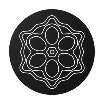 Elegant Floral Round Vinyl Stickers, Boho Home Decor, Journal Stickers, Gift Ideas, Minimalist Aesthetic