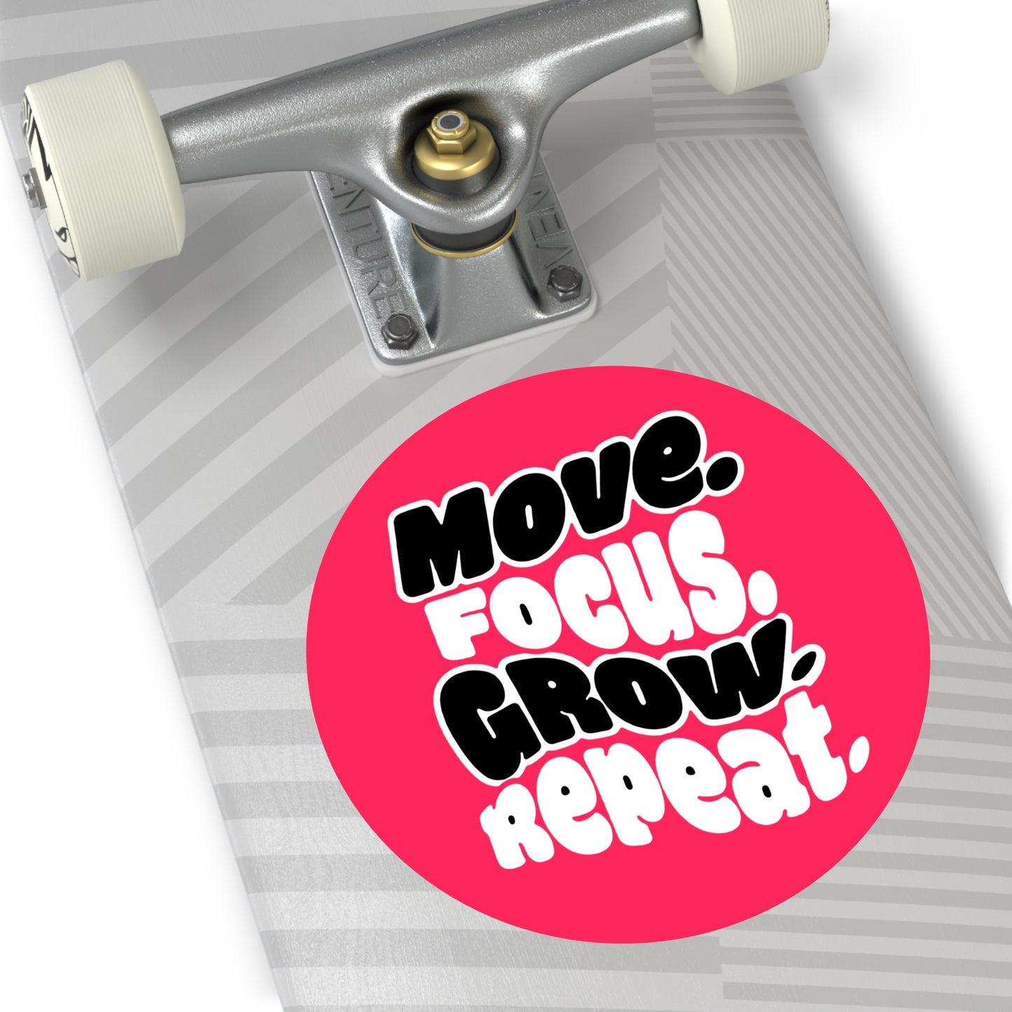 Move. Focus. Grow. Repeat. - Sticker