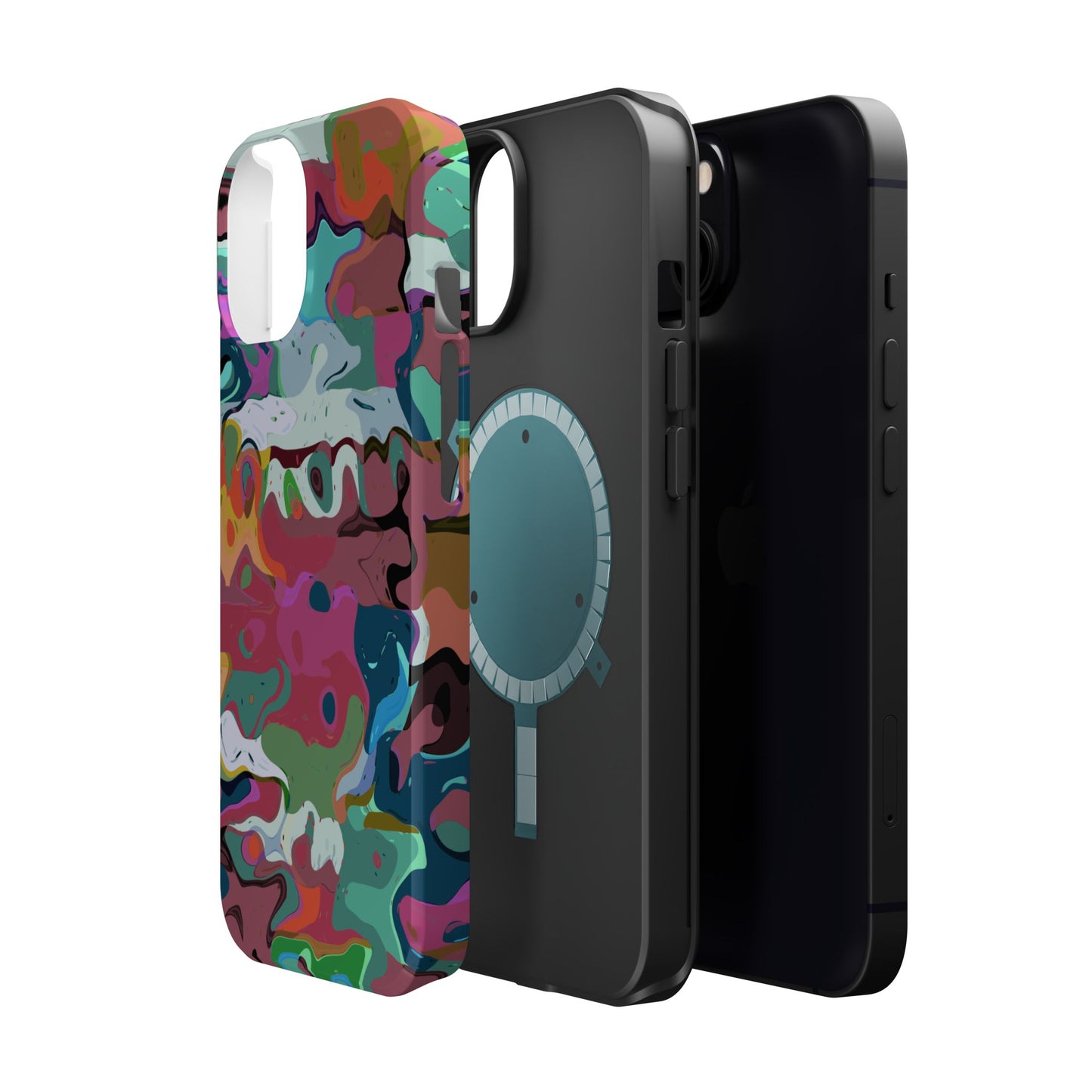 Colorful Abstract Marble - Magnetic Phone Case