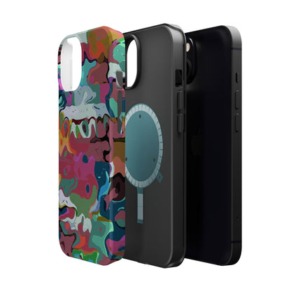Colorful Abstract Marble - Magnetic Phone Case