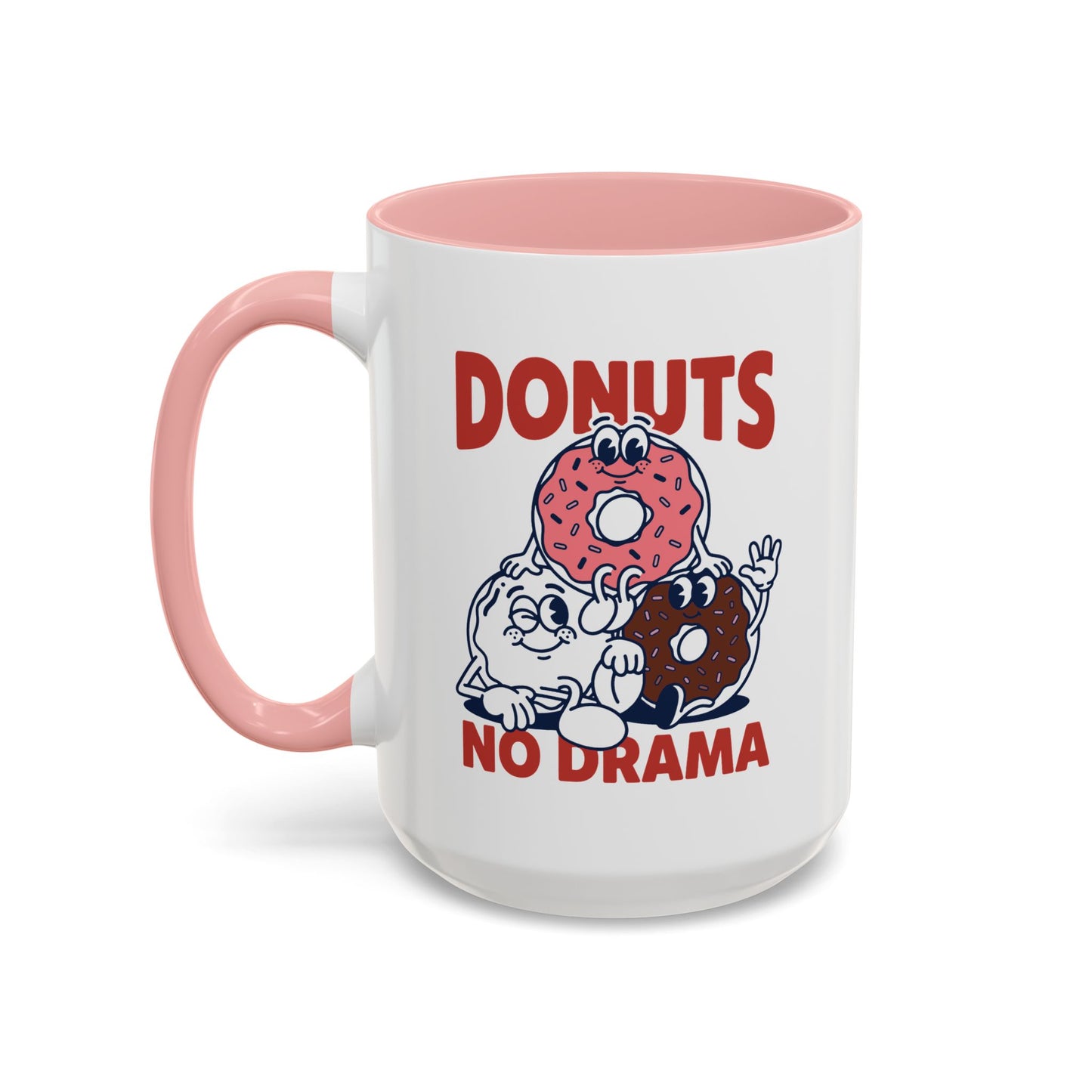 Donuts No Drama - Color Accent Mug