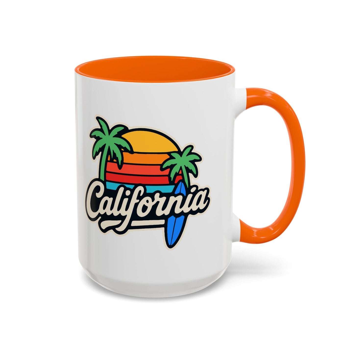 California Surf Vibes - Color Accent Mug