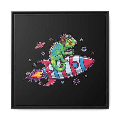 Cosmic Rider - Framed Canvas