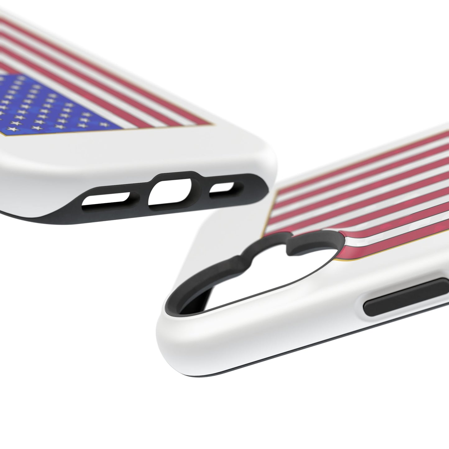 New Glory American Flag (Gold Edge Edition) - Magnetic Phone Case