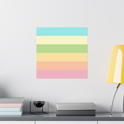 Pastel Stripes - Poster
