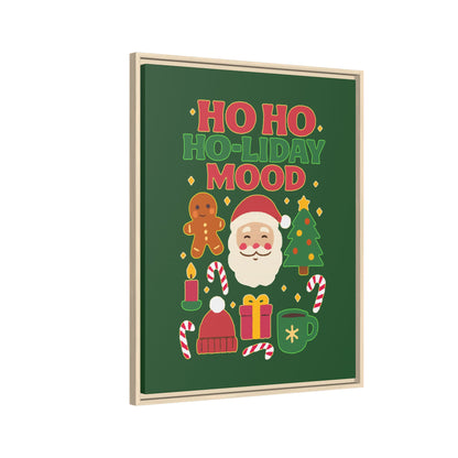 Ho Ho Ho-liday Mood - Framed Canvas