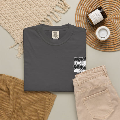 Move. Focus. Grow. Repeat. - T-Shirt