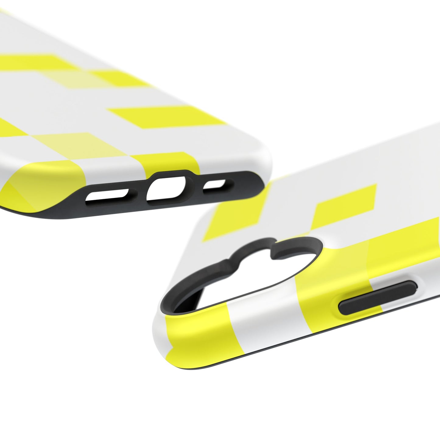 Yellow Pixel Grid -  Magnetic Phone Case