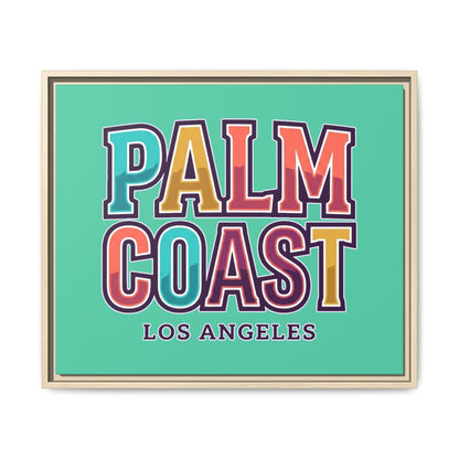 Palm Coast - Los Angeles - Framed Canvas