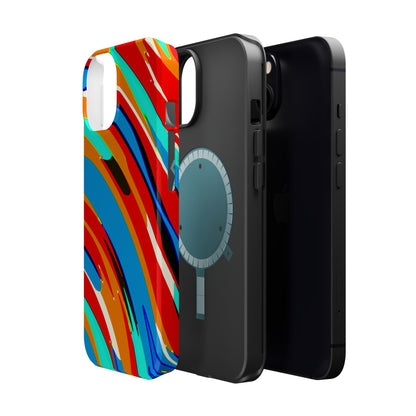 Abstract Rainbow Swirl Arc - Magnetic Phone Case