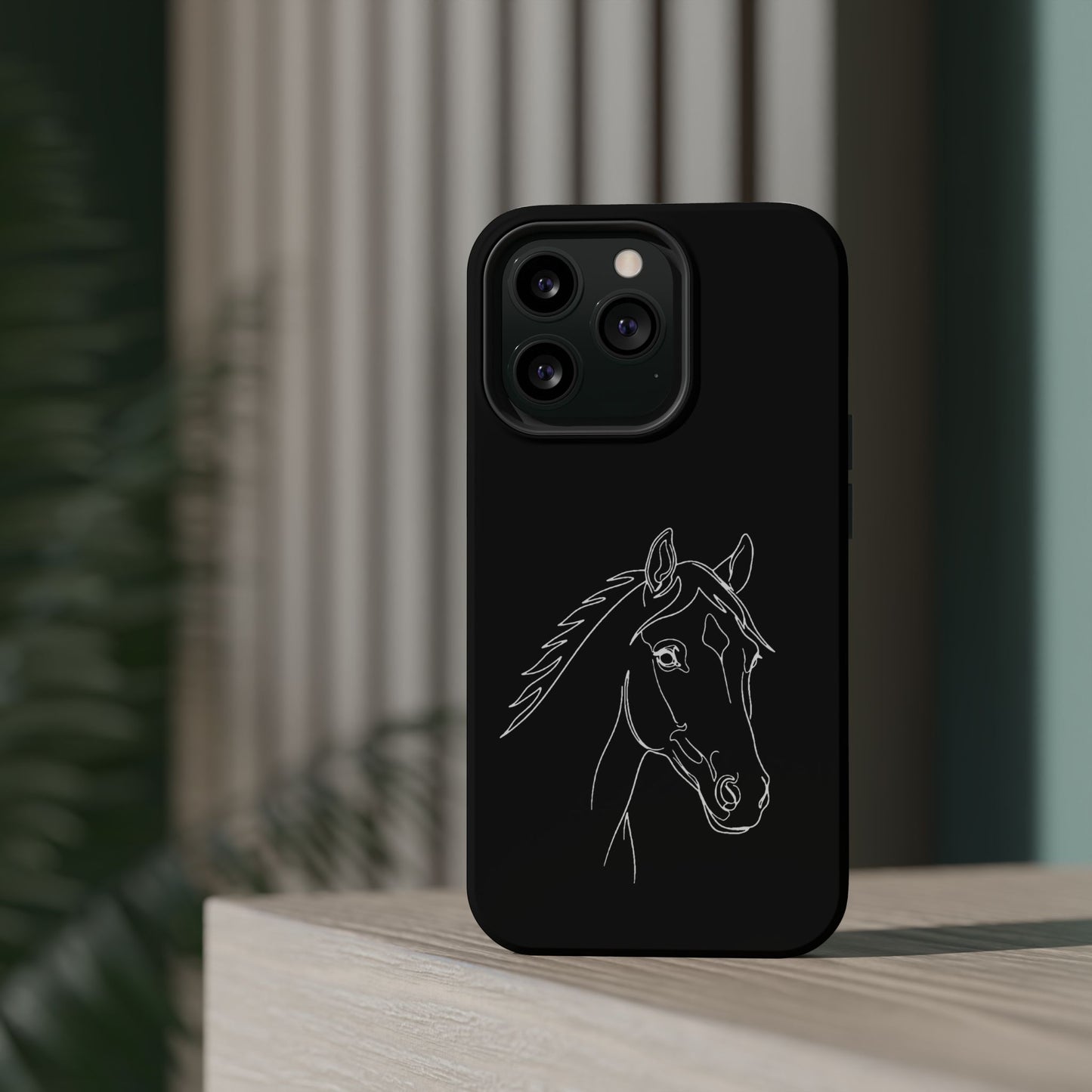 Horse Portrait Sketch - Magnetic Phone Case