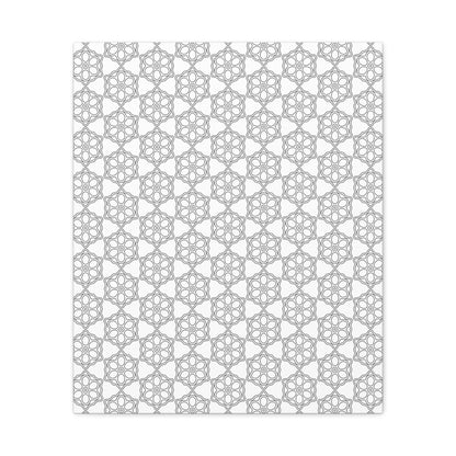 Elegant Geometric Wall Art Canvas, Modern Home Decor, Gray Pattern Stretched Canvas, Minimalist Artwork, Gift for New Home