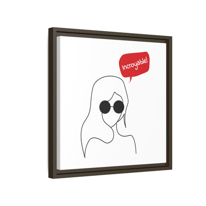Incroyable Chic Girl - Framed Canvas