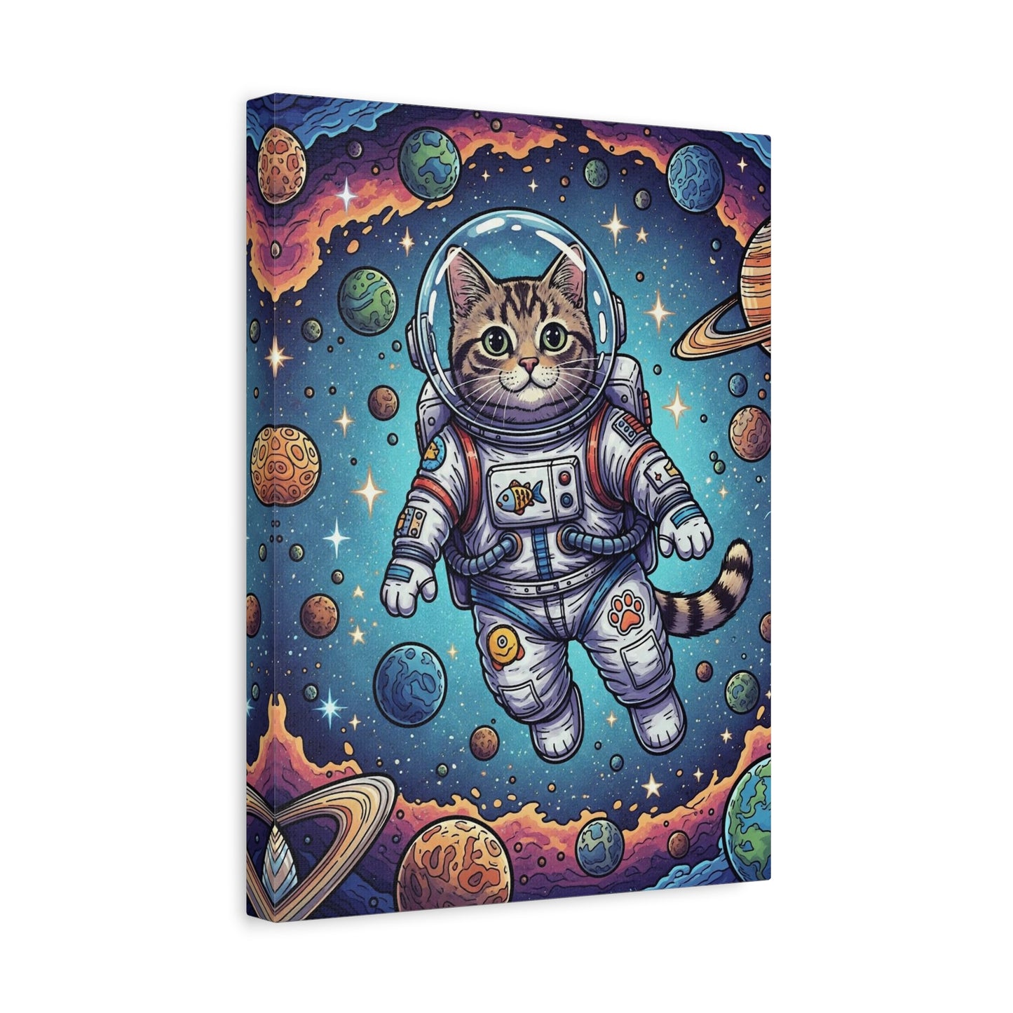 Astronaut Cat - Canvas