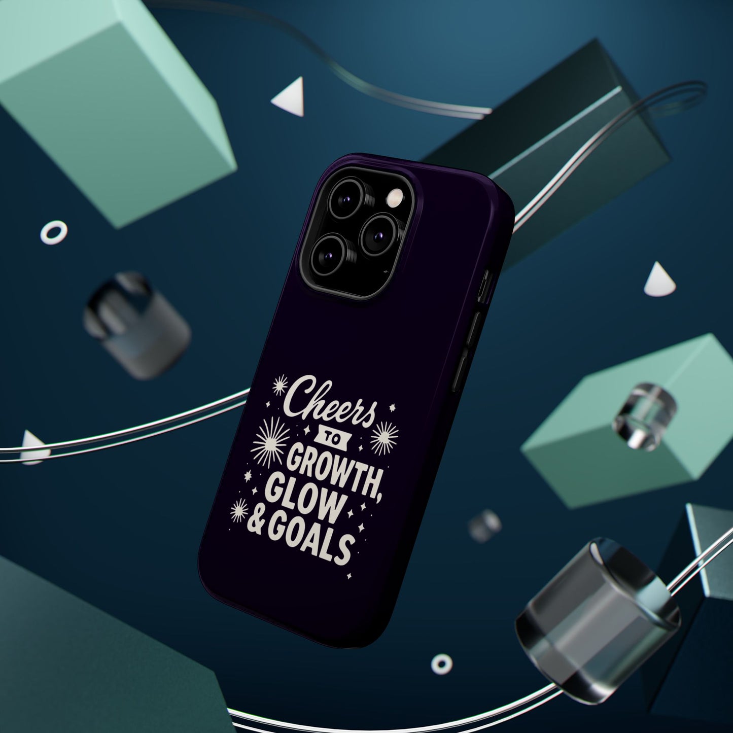 Cheers to Growth, Glow & Goals - Magnetic Phone Case