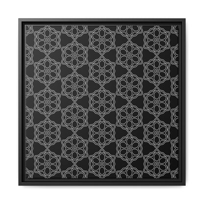 Geometric Sacred Flower - Framed Canvas