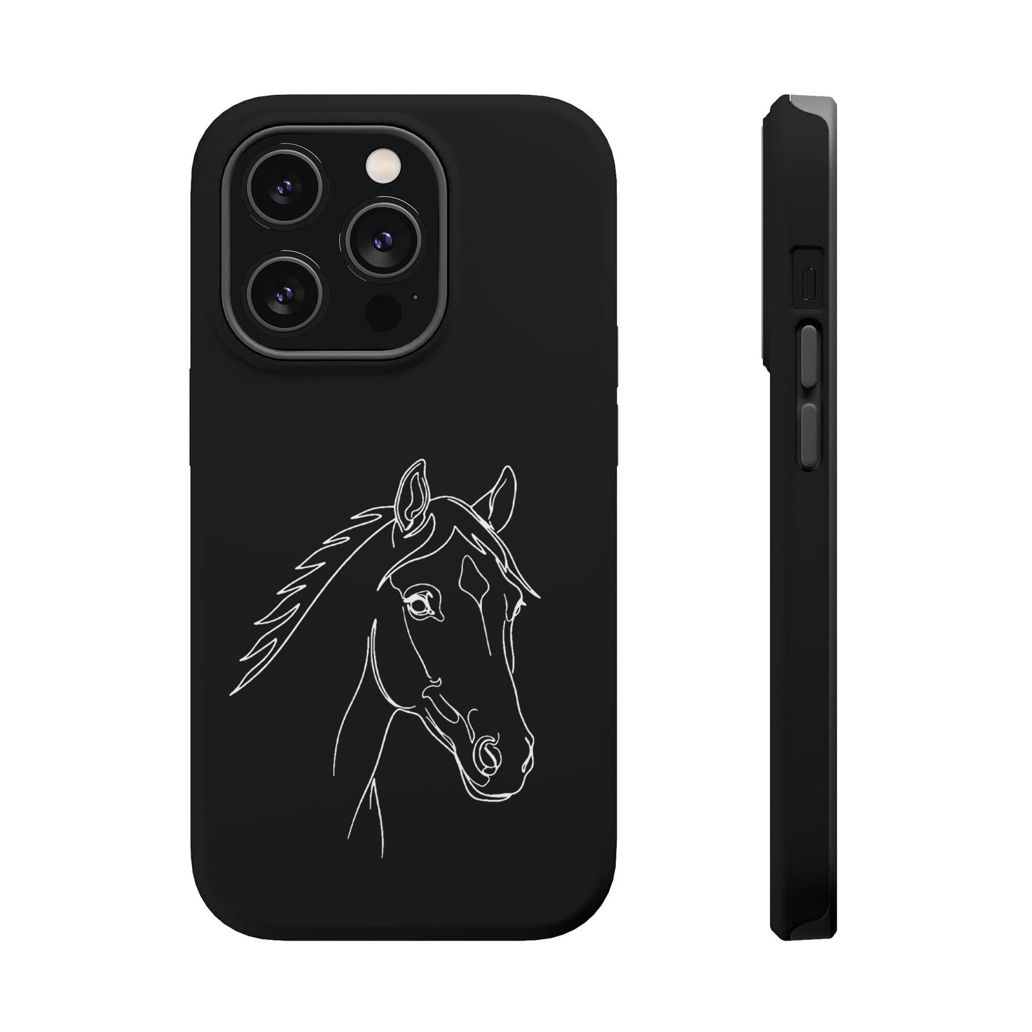 Horse Portrait Sketch - Magnetic Phone Case